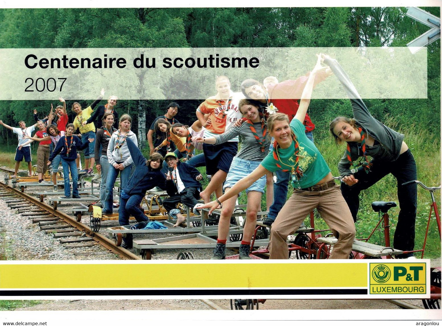 Luxembourg Luxemburg 2007 Carnet Centenaire Du Scoutisme Cachet Spécial / 3 Scans - Booklets