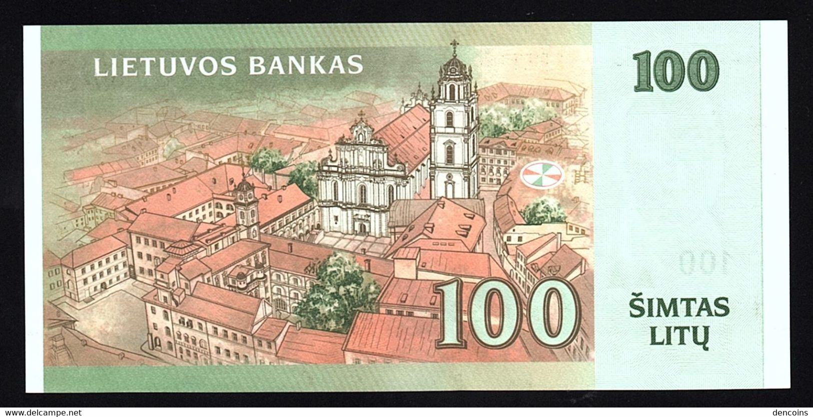 LITHUANIA P-70  100 LITU  2007  UNC NEUF SIN CIRCULAR - Lituania