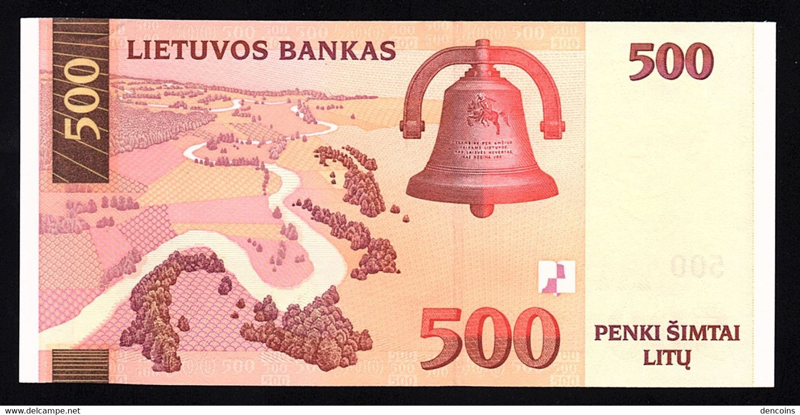 LITHUANIA P-64  500 LITU  2000  UNC !!!!!!!!! - Lithuania