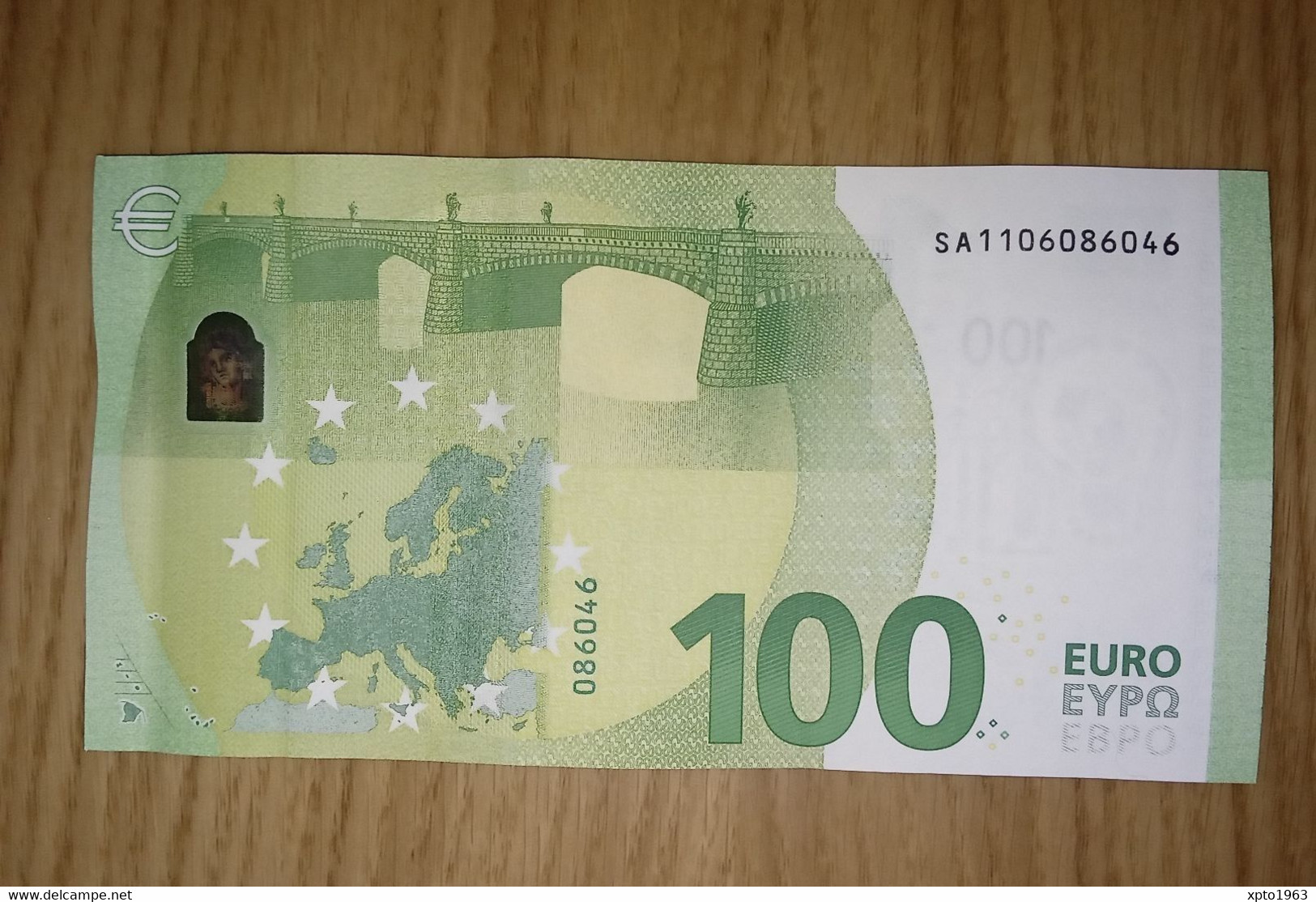 100 Euro ITALY - ITALIA S004 A5 - Serial Number SA1106086046 - UNC NEUF FDS - 100 Euro