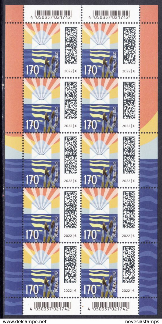 !a! GERMANY 2022 Mi. 3695 MNH SHEET(10) - World Of Letters: Letter & Brush - 2021-…