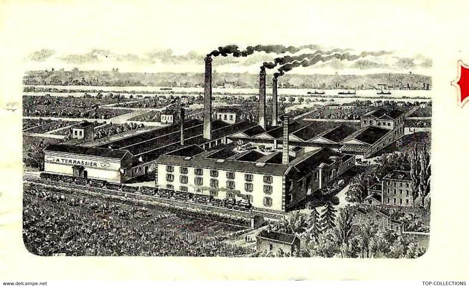 1913 ENTETE MANUFATURE DE PRODUITS REFRACTAIRES A. FOURNIER TERRASSIER à Tain Drôme Pour Terrier Même Ville B.E.V.SCANS - 1900 – 1949