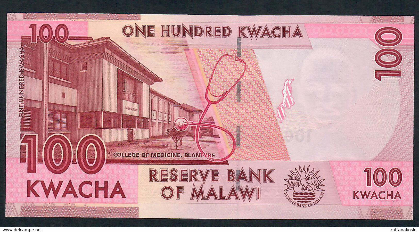 MALAWI P65e 100 KWACHA 2020 #CC UNC. - Malawi