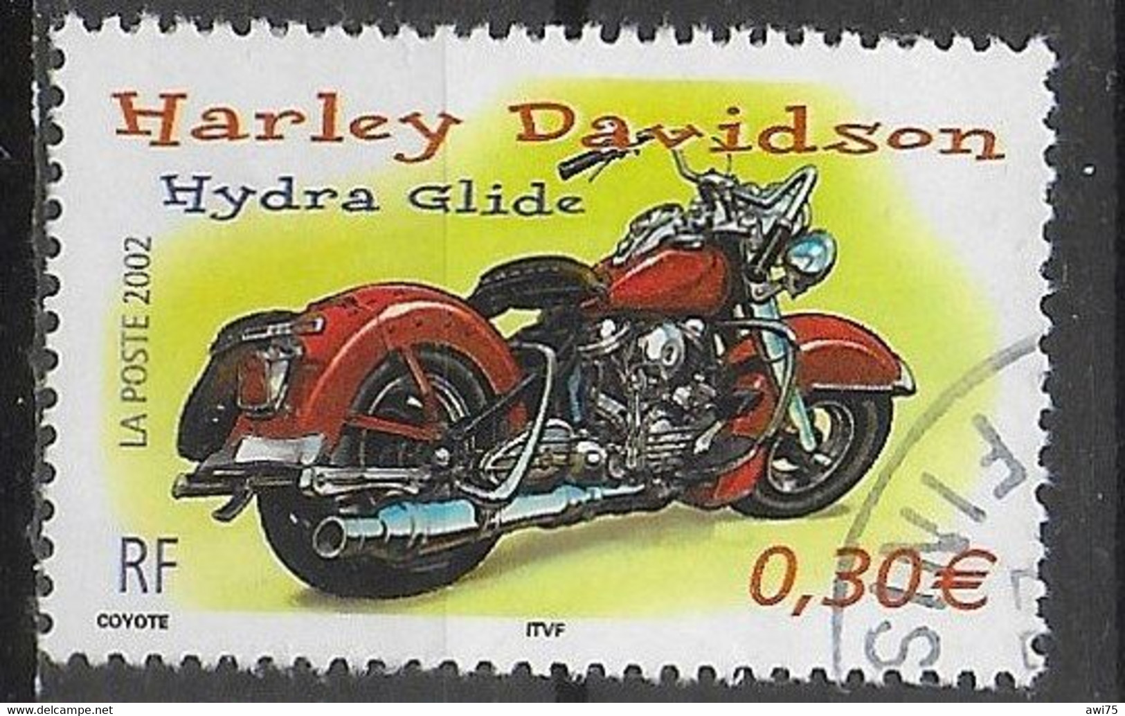 "Cylindrés Et Carénages - Harley Davidson Hydra Glide" 2002 - 3514 Timbre Du Bloc BF51 - Oblitérés