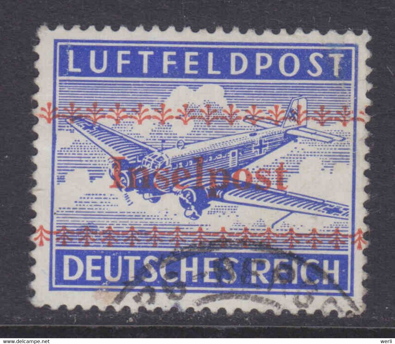 DR Feldpost MiNr. 7A Gest. - Feldpost World War II