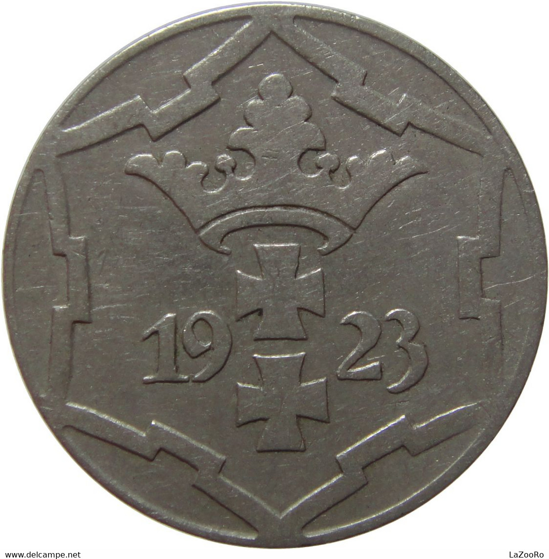 LaZooRo: Germany DANZIG 10 Pfennig 1923 XF - Sonstige & Ohne Zuordnung