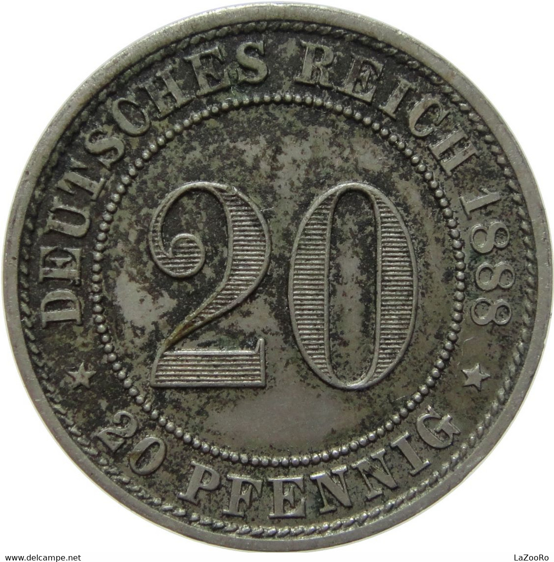 LaZooRo: Germany 20 Pfennig 1888 D UNC - 20 Pfennig