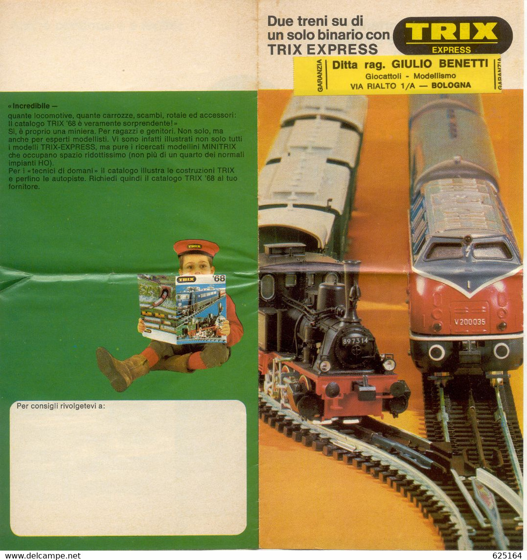 Catalogue TRIX EXPRESS 1968 Due Treni Su Di Un Solo Binario Folder  - En Italien - Non Classificati