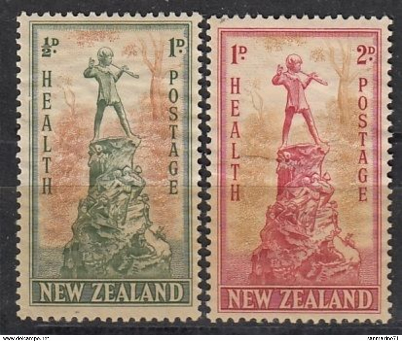 NEW ZEALAND 280-281,used,falc Hinged - Oblitérés