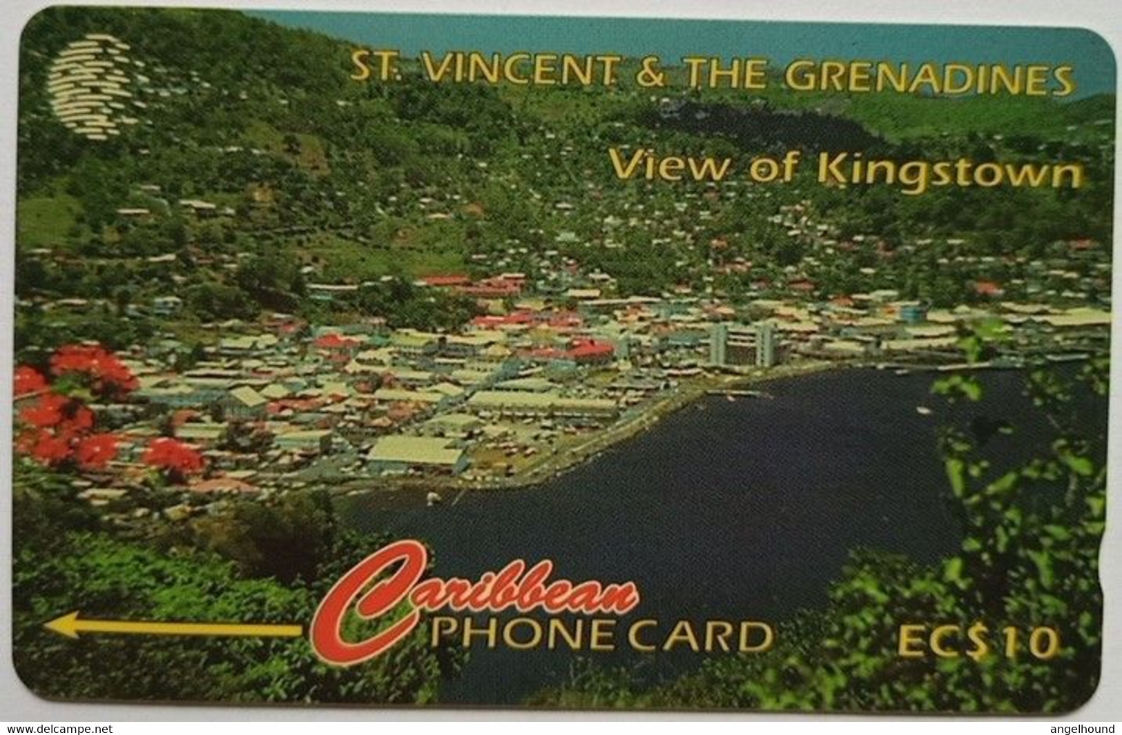 St. Vincent And Grenadines Cable And Wireless 13CSVB EC$10 " View Of Kingstown " - St. Vincent & The Grenadines