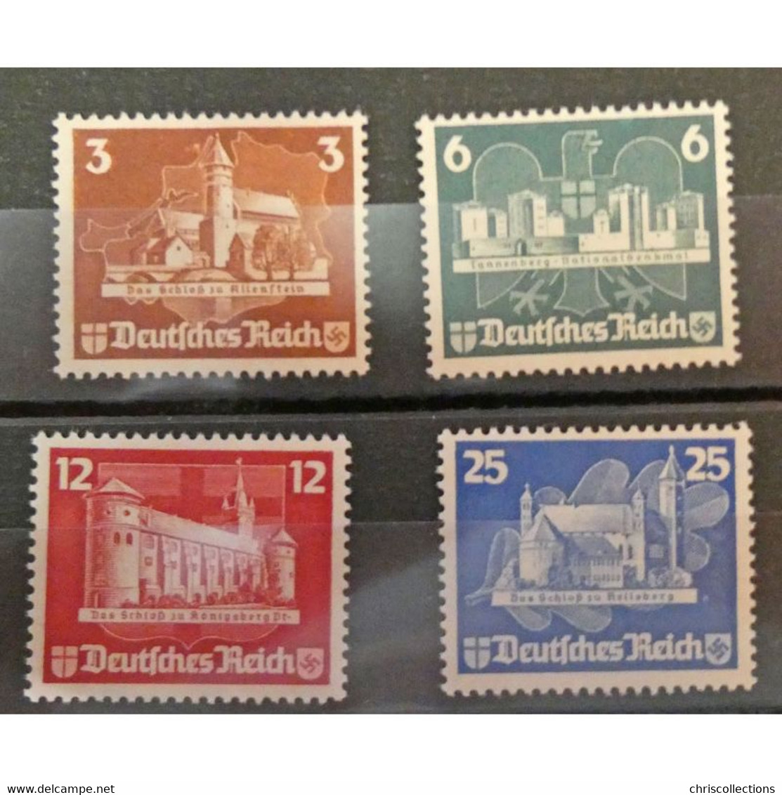 Allemagne, N° 535-538, N**, Cote: 200€ - Unused Stamps