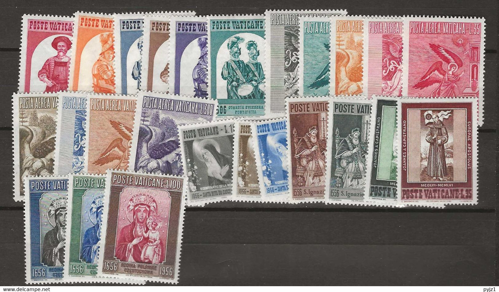 1956 MNH Vaticano, Vatikanstaat, Year Collection, Postfris** - Ganze Jahrgänge