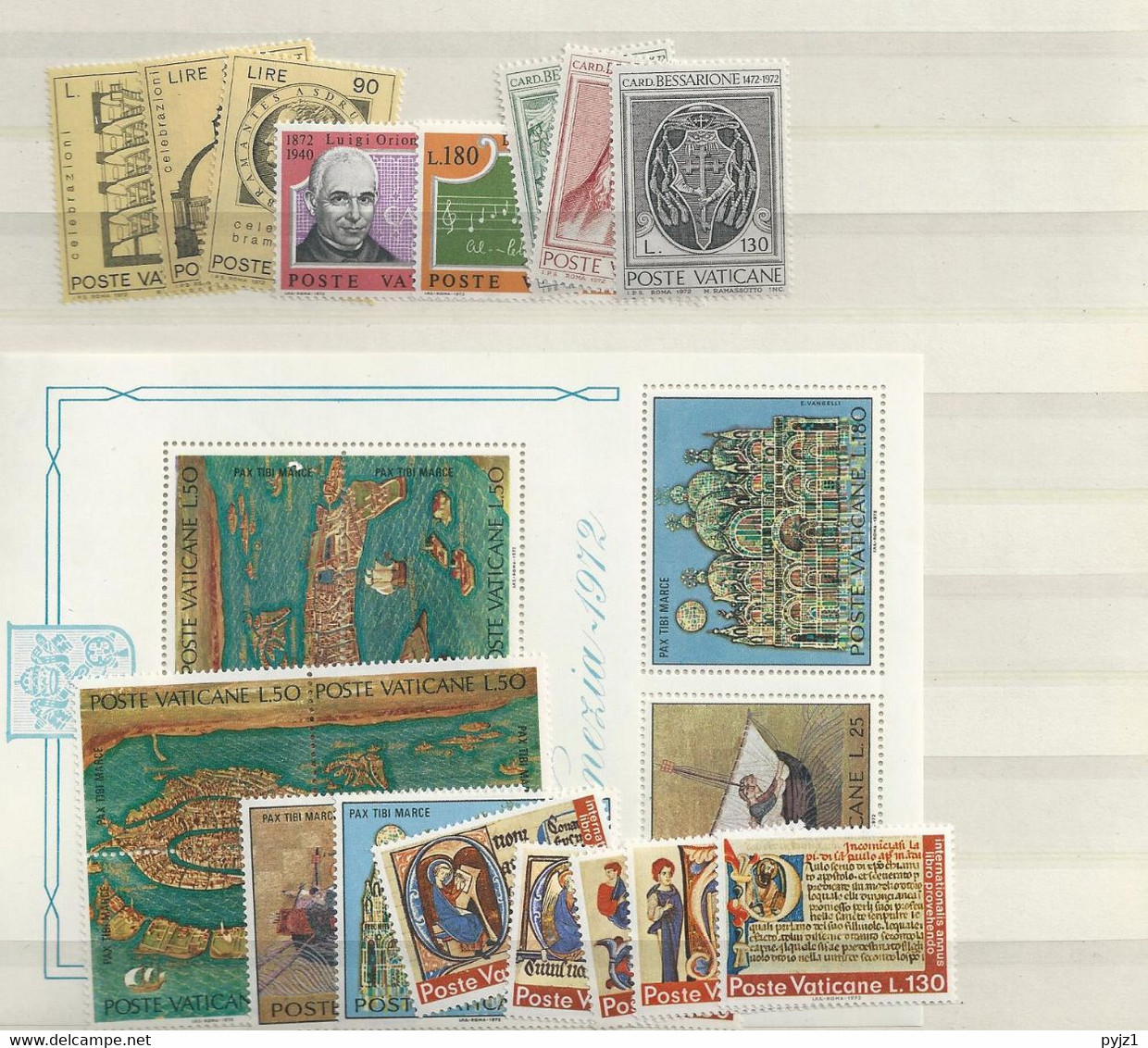 1972 MNH Vaticano, Vatikanstaat, Year Collection, Postfris** - Ganze Jahrgänge