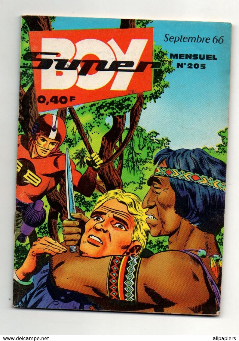 Super-Boy N°205 Le Dernier Inca - L'île De La Colère - éditions Impéria De 1966 - Superboy