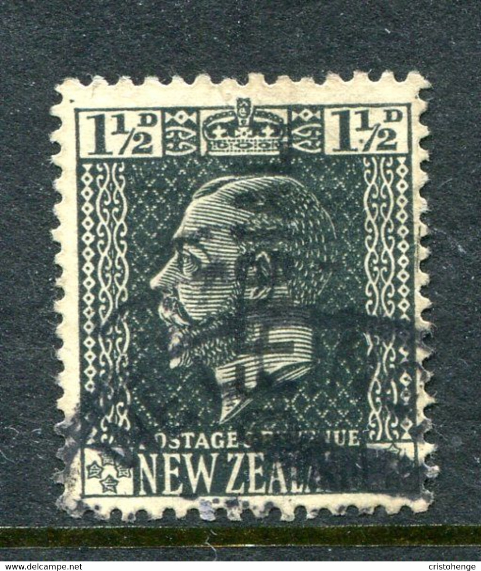New Zealand 1915-34 Officials - KGV Surface - De La Rue - 1½d Slate Used (SG O90) - Officials