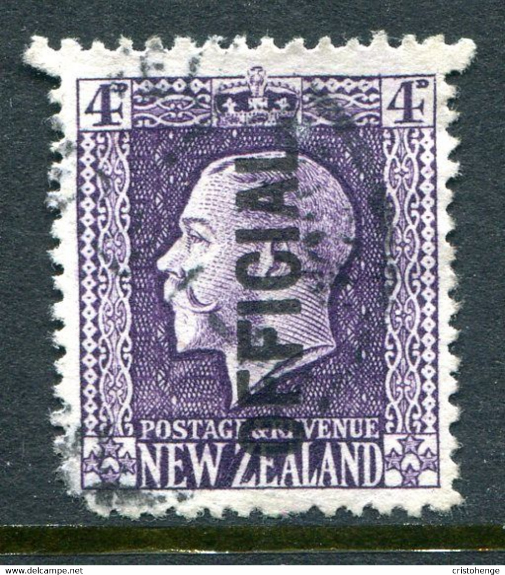 New Zealand 1915-34 Officials - KGV Recess - P.14 X 14½ - 4d Deep Purple Used (SG O101c) - Dienstzegels