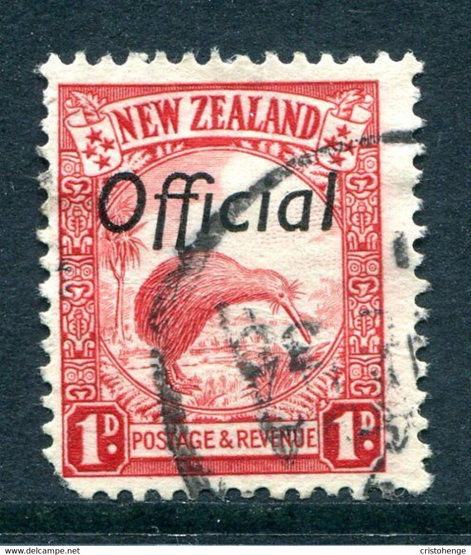New Zealand 1936-61 Officials - Pictorials - Multiple Wmk. - P.14 X 13½ - 1d Kiwi Used (SG O121) - Service