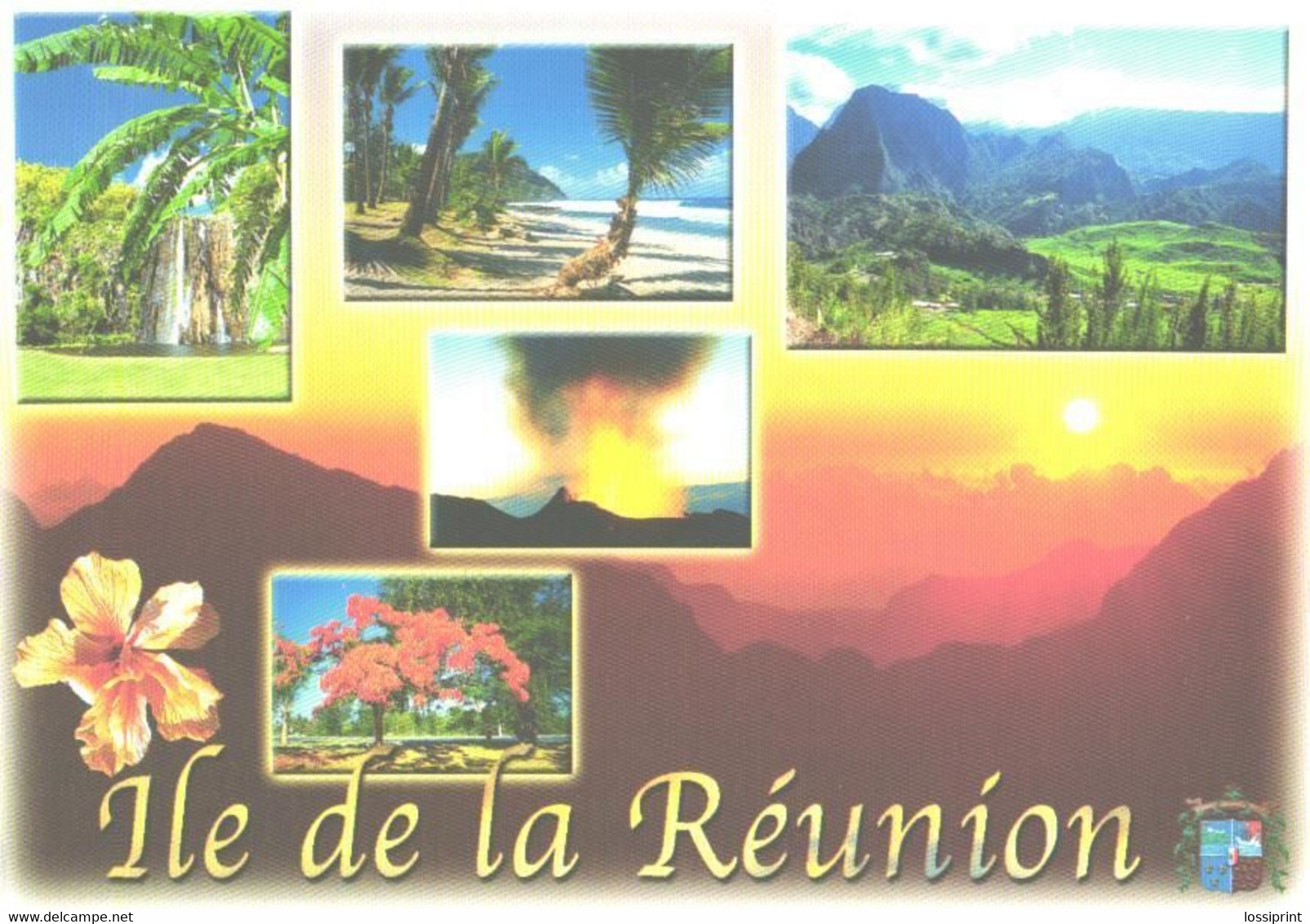Reunion Island:Sunset, Mountains, Volcano - Reunión