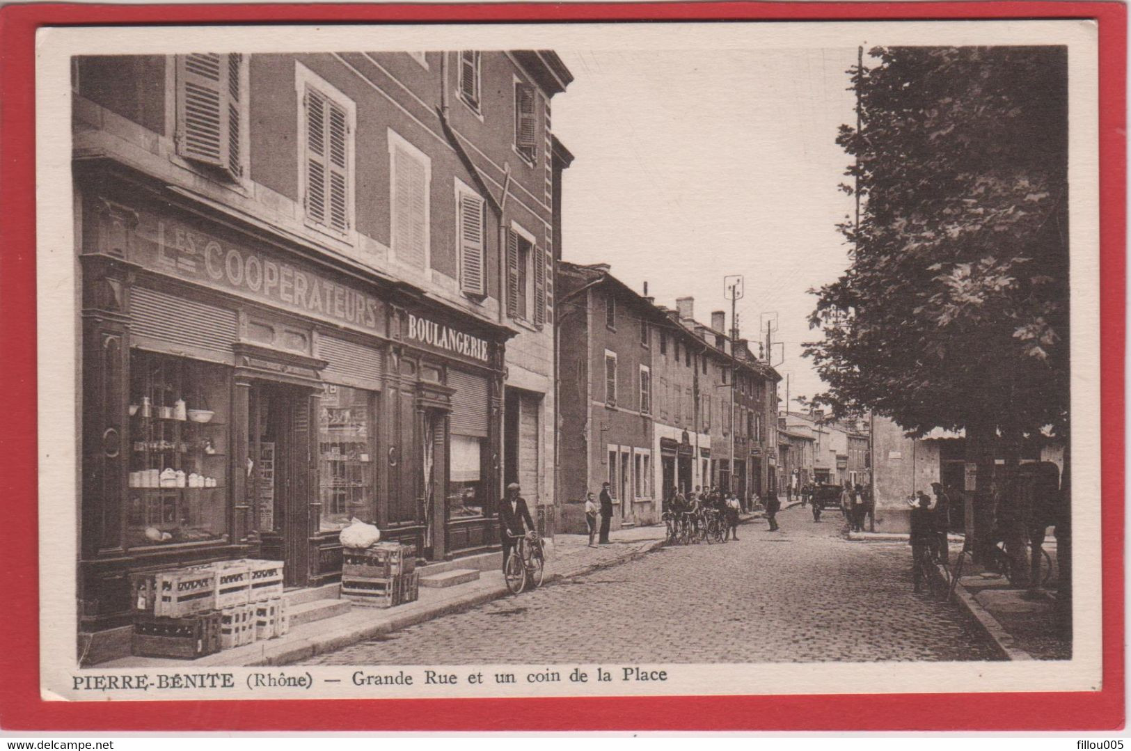 69 PIERRE-BENITE ( RHÔNE )   ANIMEE..LES COOPERATEURS..BOULANGERIE.. VELO.. AUTO...C4152 - Pierre Benite