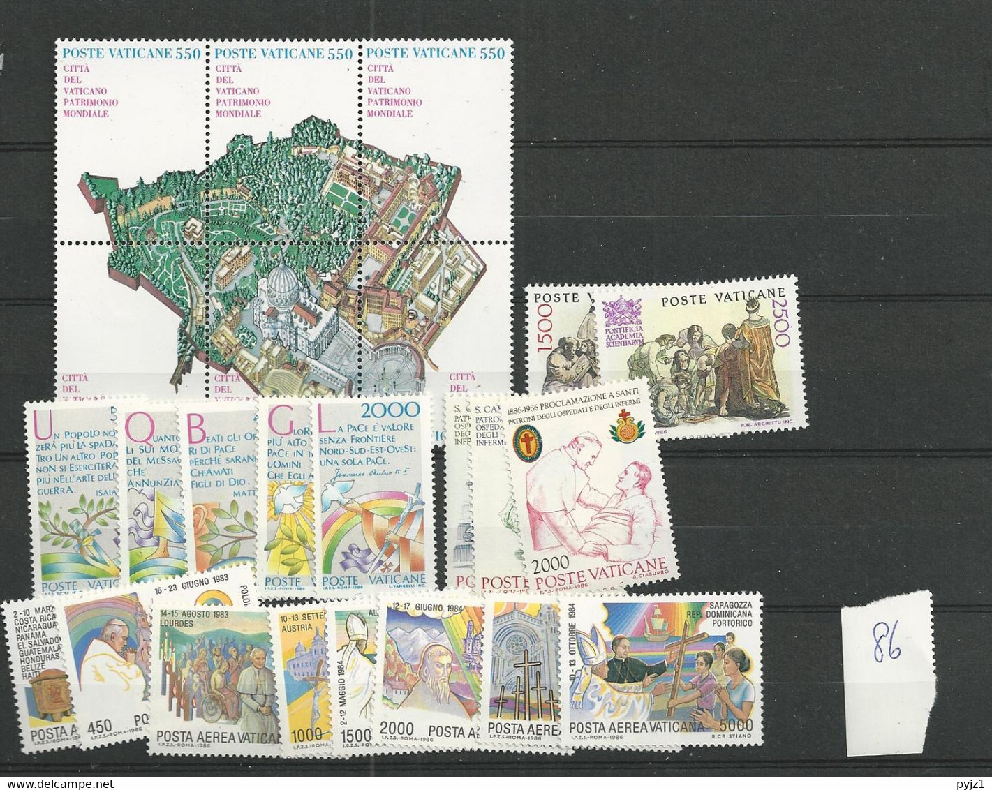 1986 MNH Vaticano, Vatikanstaat, Year Collection, Postfris** - Ganze Jahrgänge