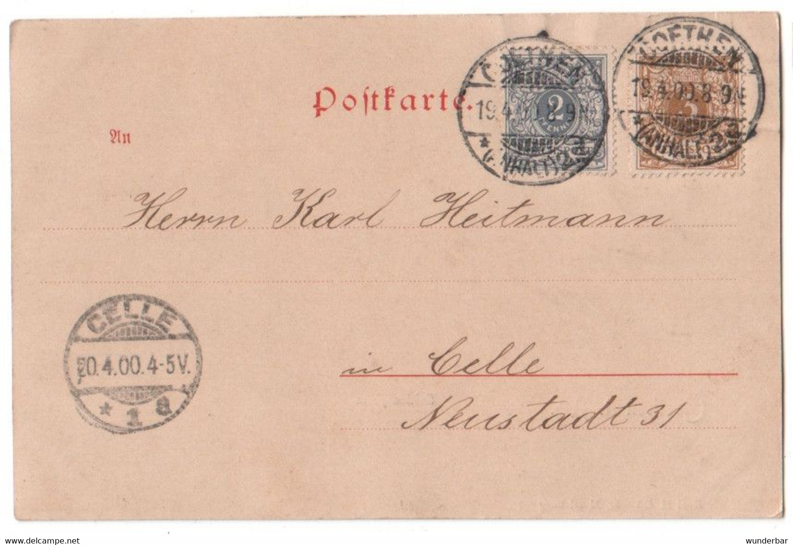 Coethen I. Anh.  1900 - Schlossplatz  (z6987) - Koethen (Anhalt)