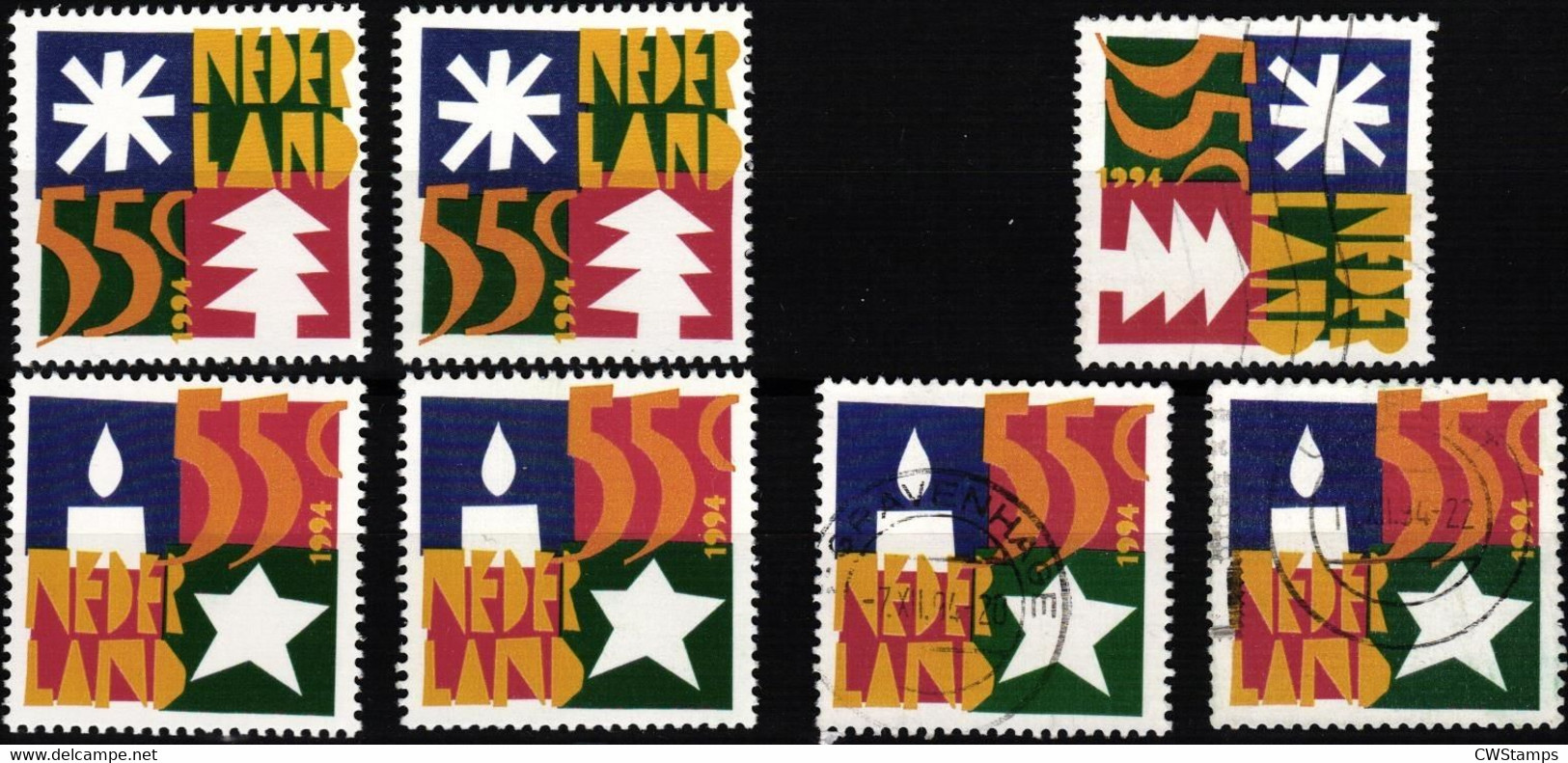 Nederland 1994  December Zegels  PF MNH Neuf +  Used Oblitere Gebruikt - Andere & Zonder Classificatie