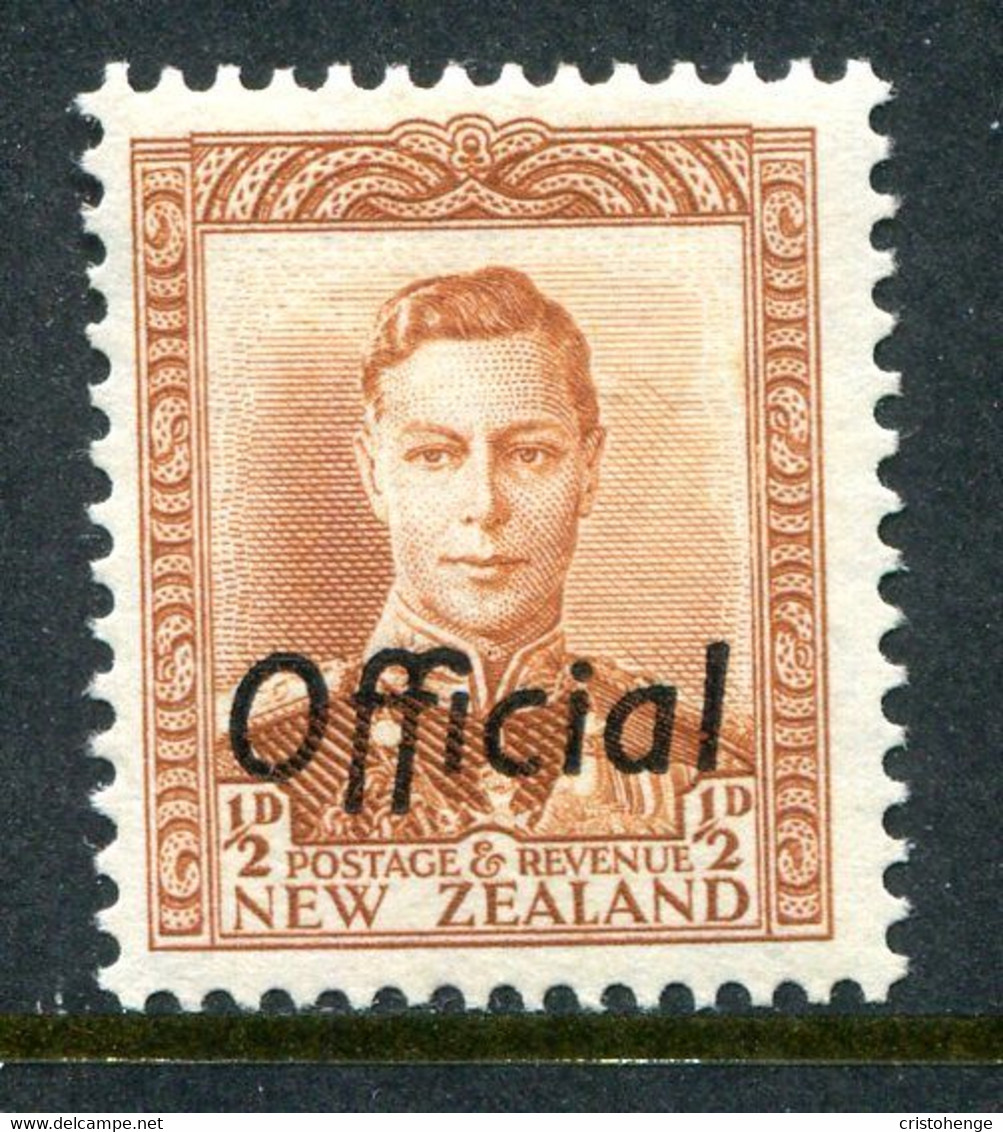 New Zealand 1938-51 Officials - KGVI - ½d Brown-orange HM (SG O135) - Servizio