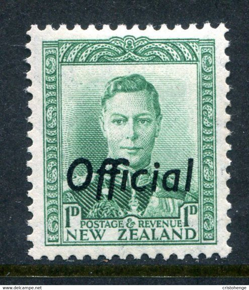New Zealand 1938-51 Officials - KGVI - 1d Green HM (SG O137) - Oficiales