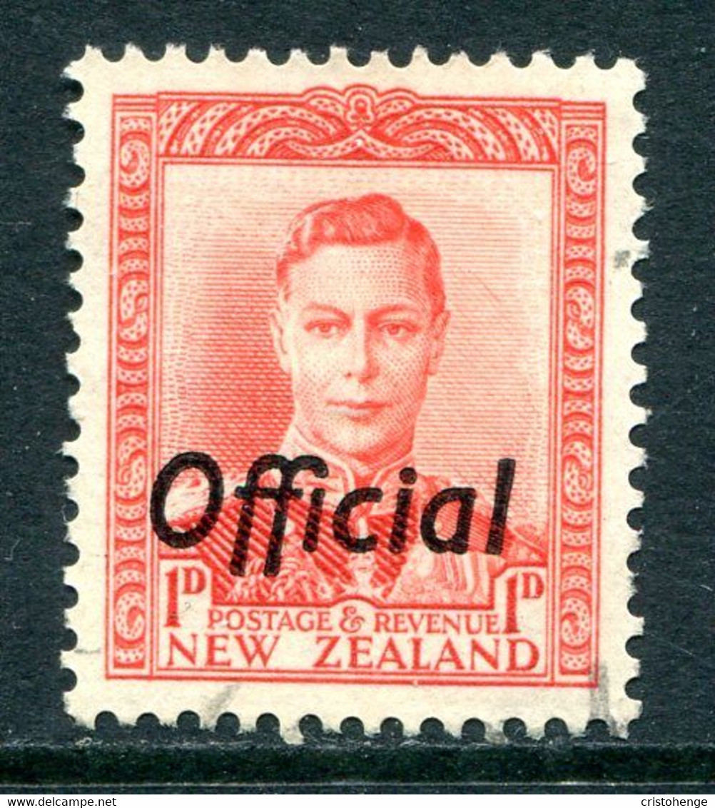 New Zealand 1938-51 Officials - KGVI - 1d Scarlet Used (SG O136) - Dienstzegels