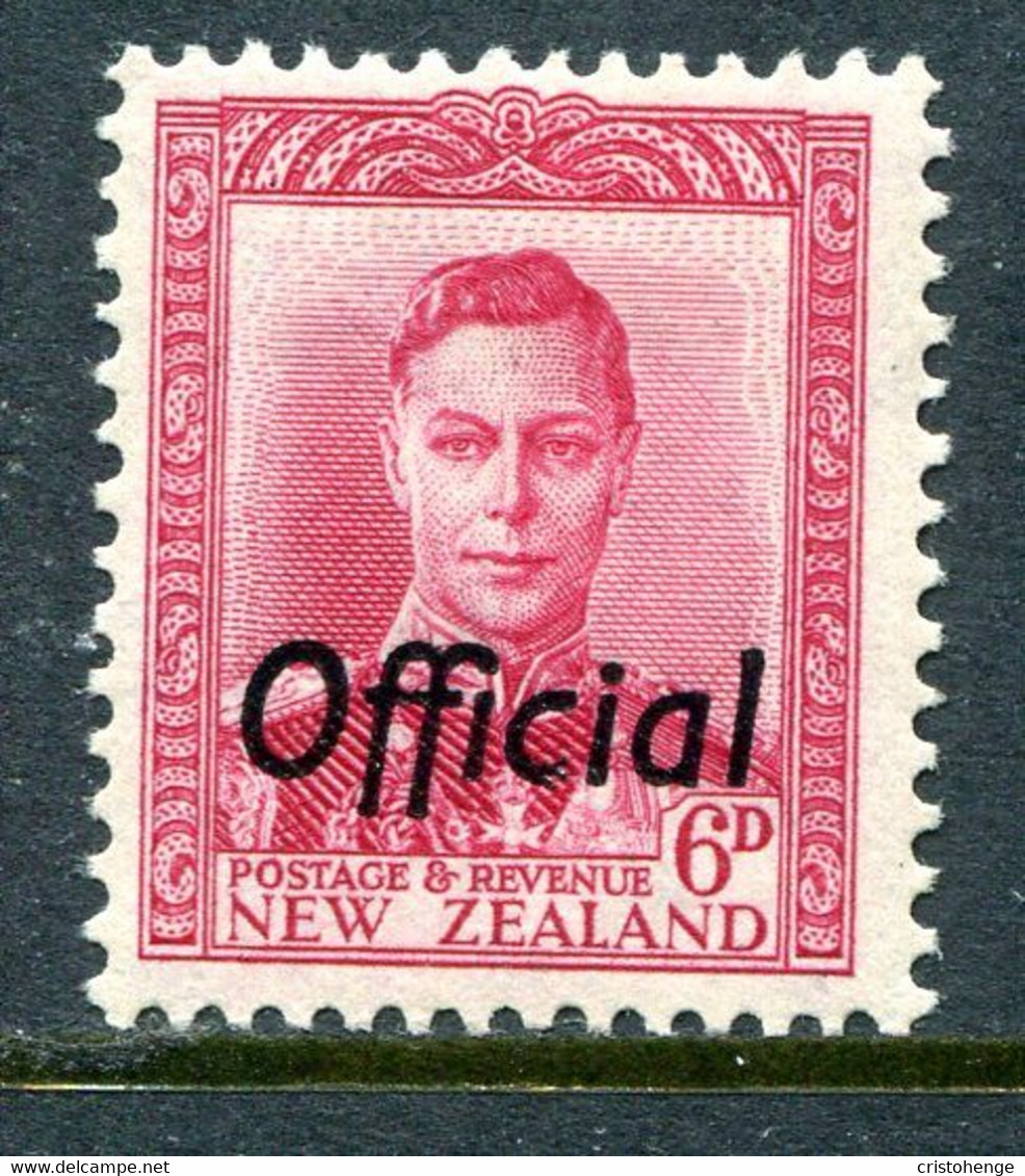 New Zealand 1947-51 Officials - KGVI - 6d Carmine HM (SG O154) - Dienstzegels