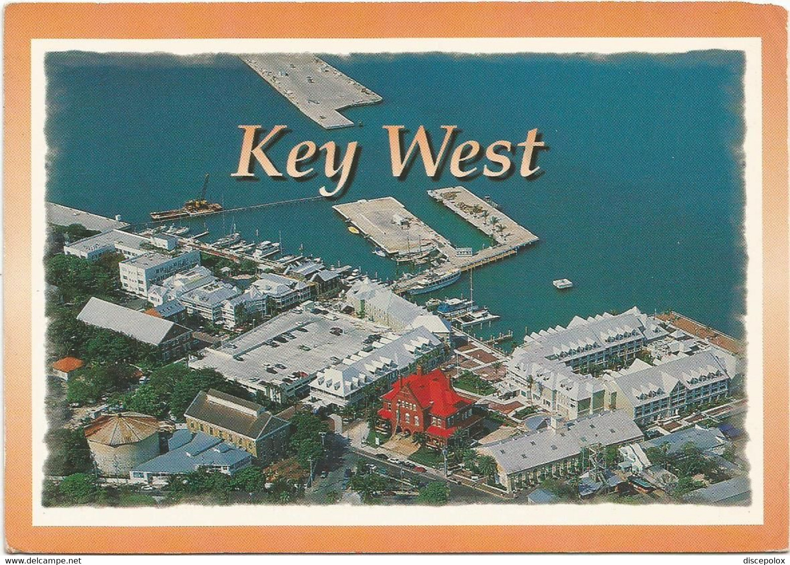 AB6226 Florida - Key West - Aerial View Of The Costums House And The Hilton / Viaggiata 1997 - Key West & The Keys