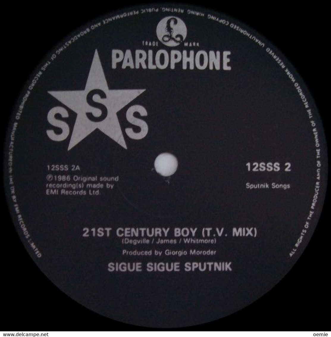 SIGUE SIGUE SPUTNIK  °  21 St  CENTURY BOY  REF  12555 2 - 45 T - Maxi-Single