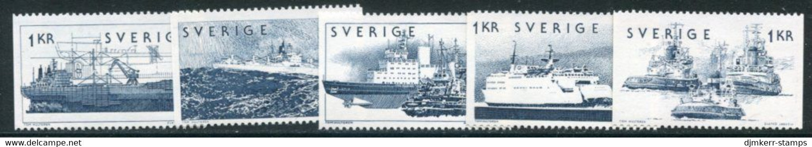 SWEDEN 1974 Shipping  MNH / **.  Michel 870-74 - Neufs