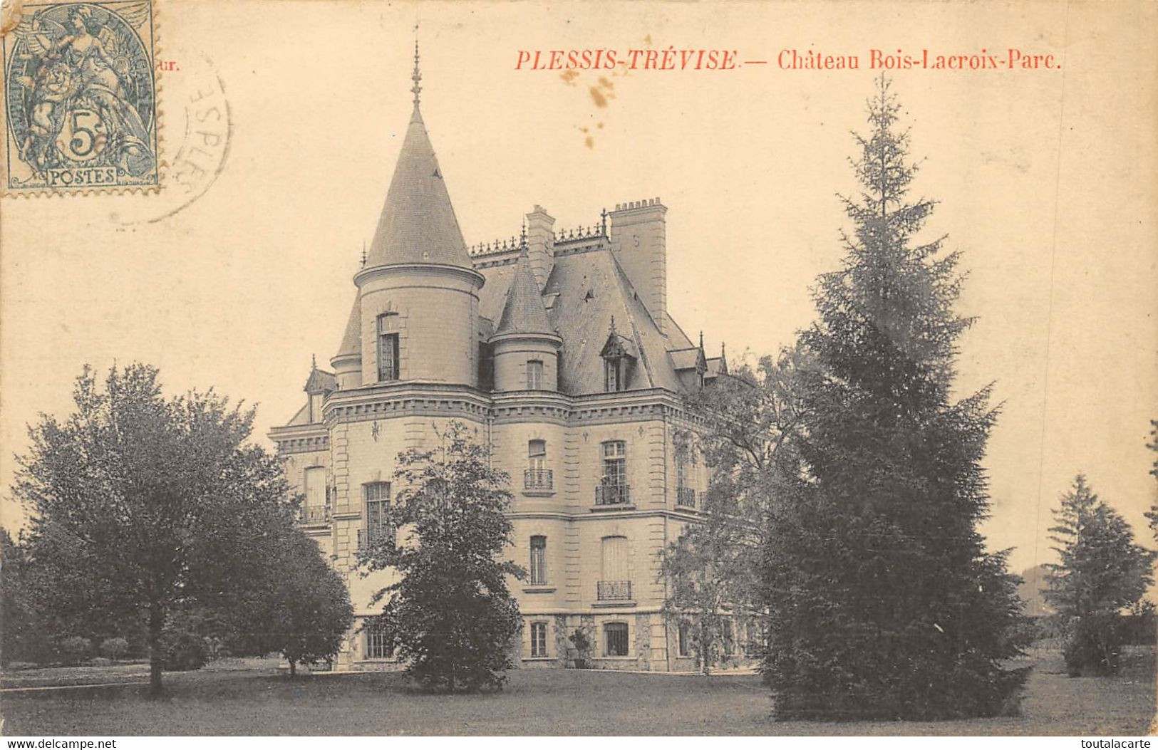 CPA 94 PLESSIS TREVISE CHATEAU BOIS LACROIX PARC - Le Plessis Trevise