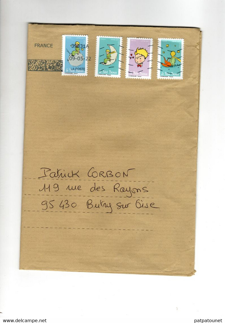 France Lettre 2022 4 Timbres - Covers & Documents