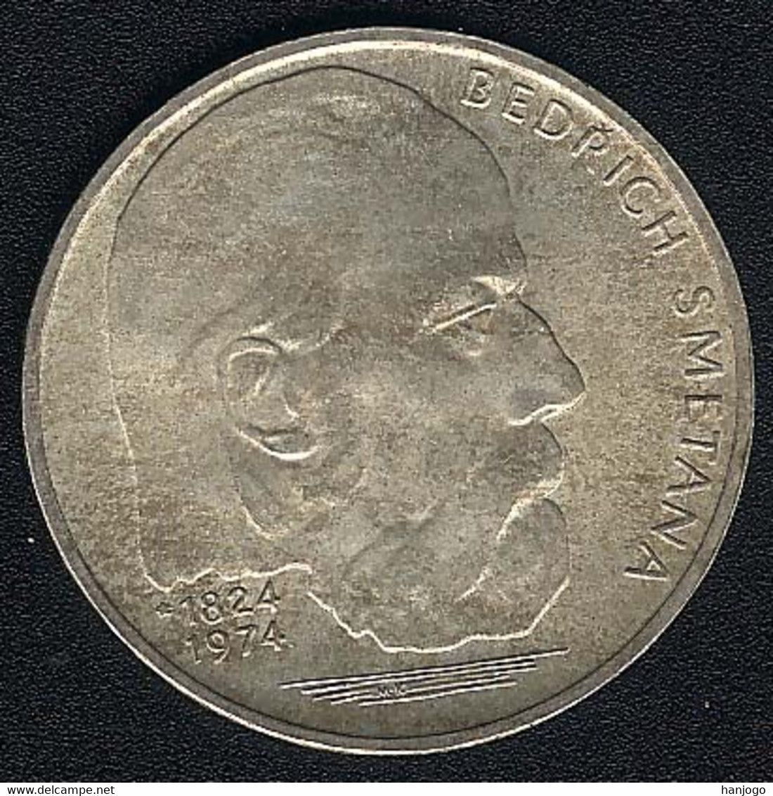 Tschechoslowakei, 100 Korun 1974, Smetana, Silber, UNC - Checoslovaquia