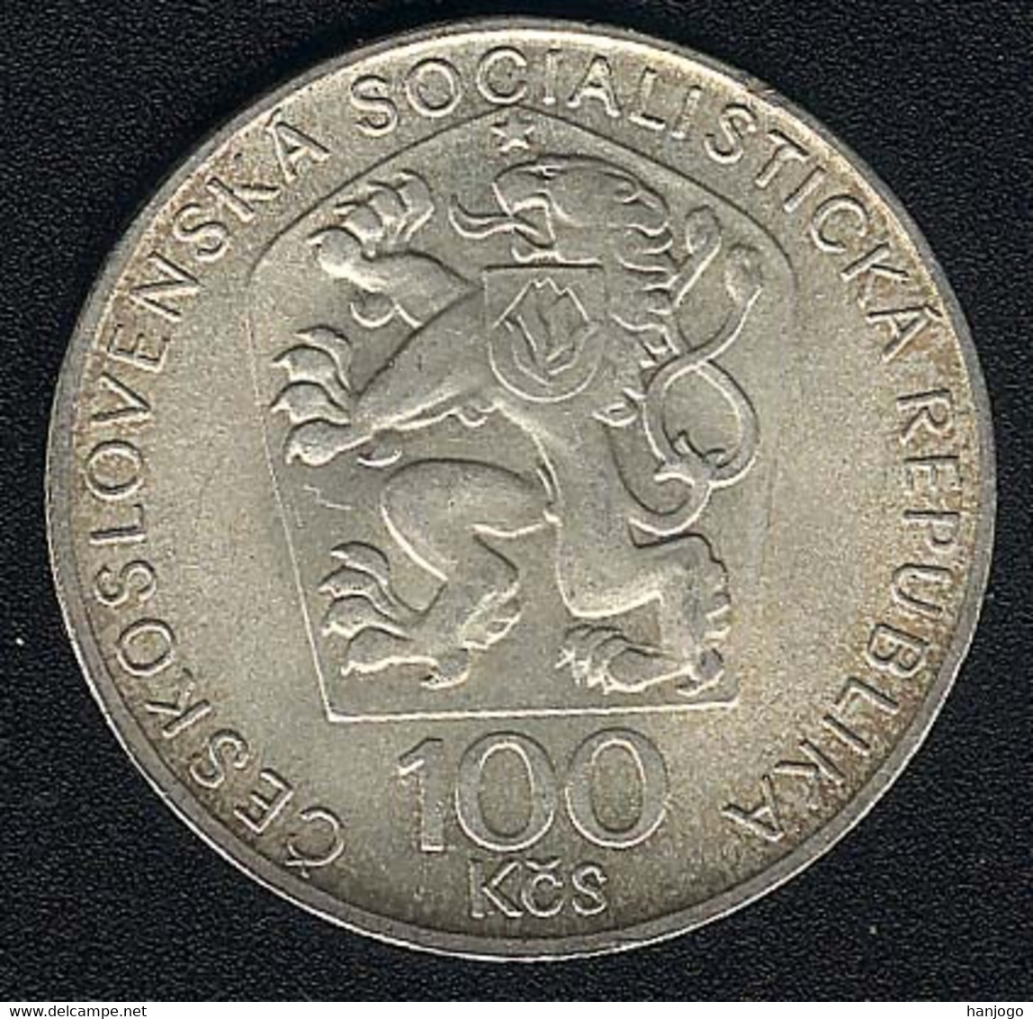 Tschechoslowakei, 100 Korun 1974, Smetana, Silber, UNC - Checoslovaquia