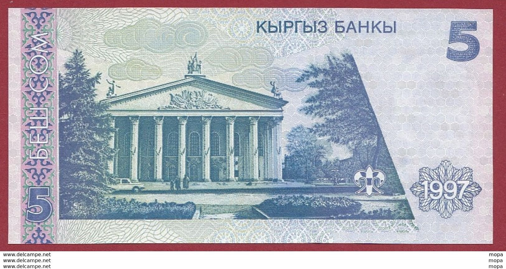 Kirghizistan 5 Som 1997---UNC---(15) - Kyrgyzstan