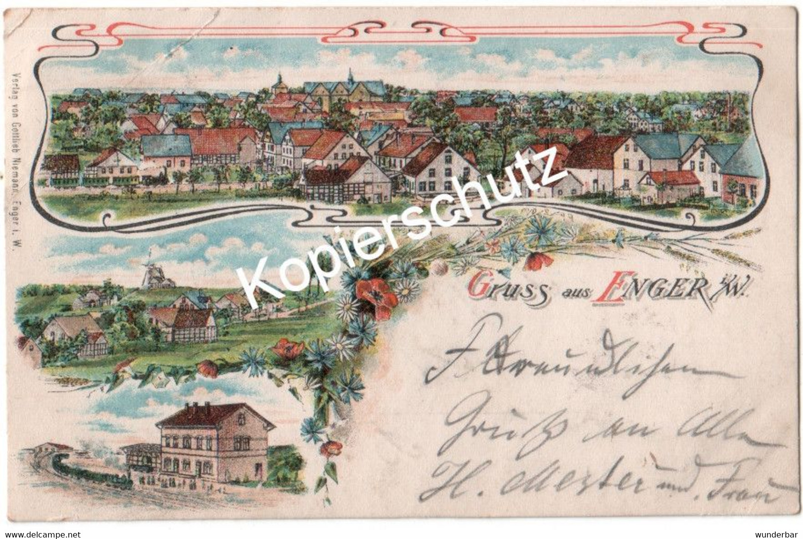 Gruss Aus Enger I.W.  1902   (z7008) - Enger