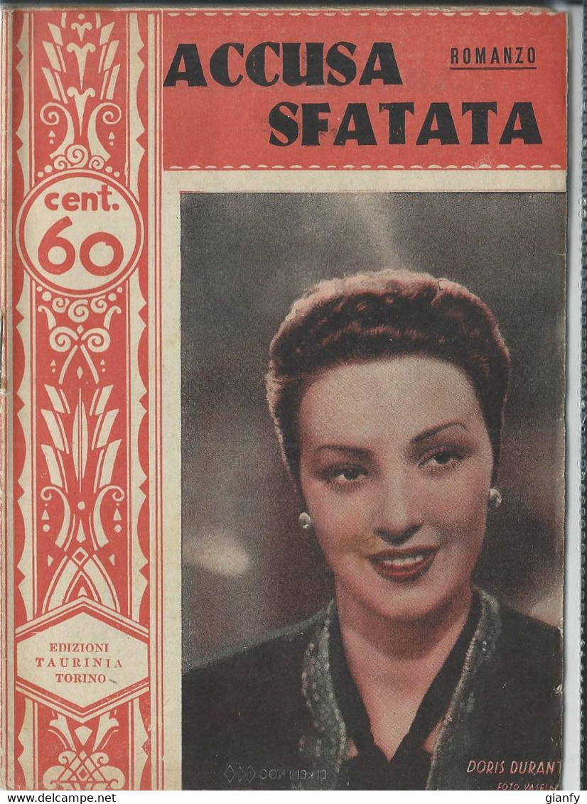 ROMANZO ACCUSA SFATATA 1940 - Edizioni Economiche