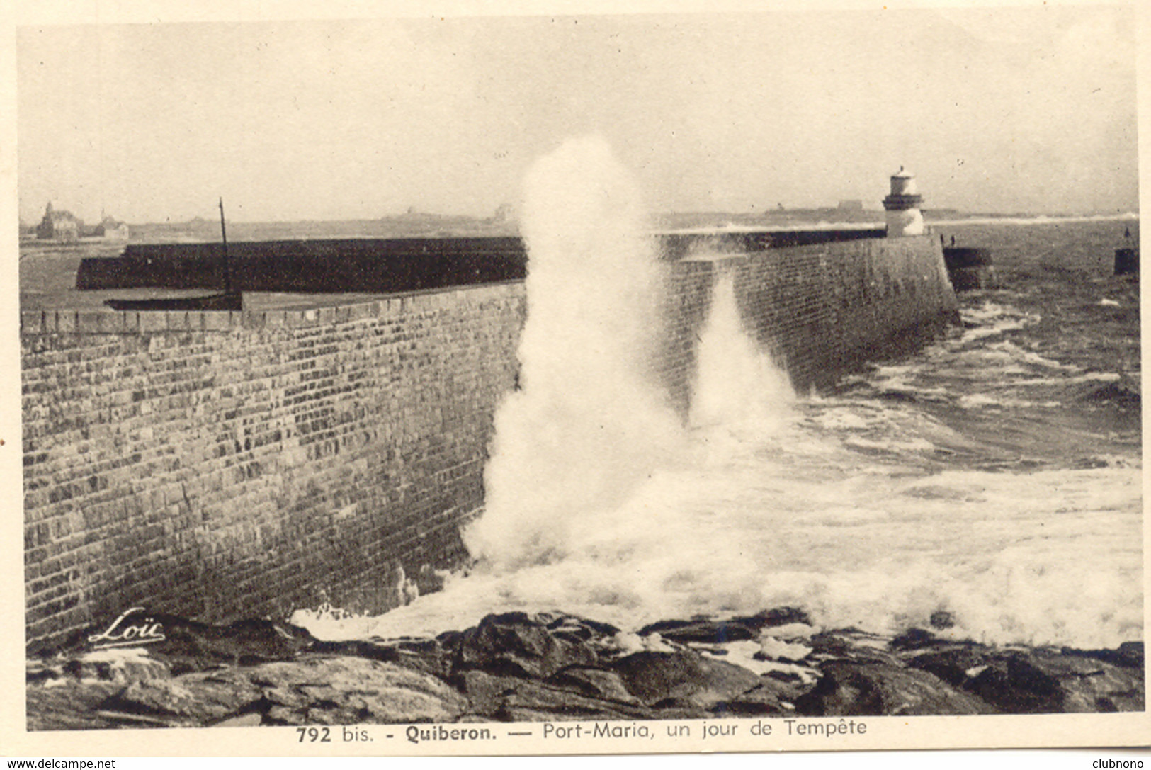 CPA - QUIBERON - PORT MARIA UN JOUR DE TEMPETE - Quiberon