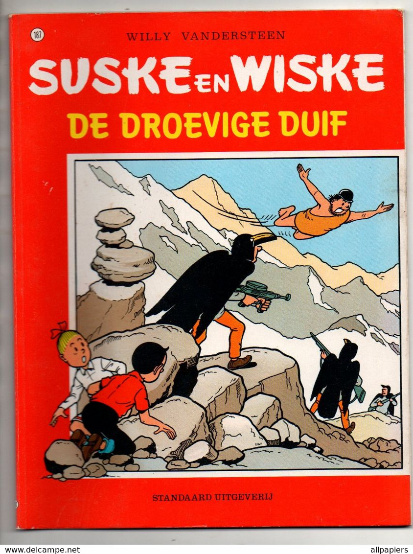 Suske En Wiske N°187 De Droevige Duif Par Vandersteen - Standaard Uitgeverij De 1986 - D/1982/0034/54 - 4/11/1986 - Suske & Wiske