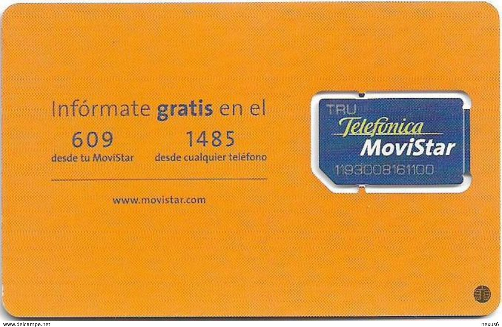 Spain - Telefonica Movistar - Movistar Activa, Mujer Sobre Coche, GSM SIM2 Mini, Mint - Telefonica