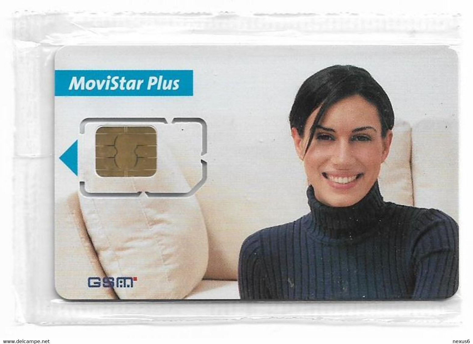 Spain - Telefonica Movistar - Movistar Plus, Mujer Sonriente #2, GSM SIM2 Mini, NSB - Telefonica