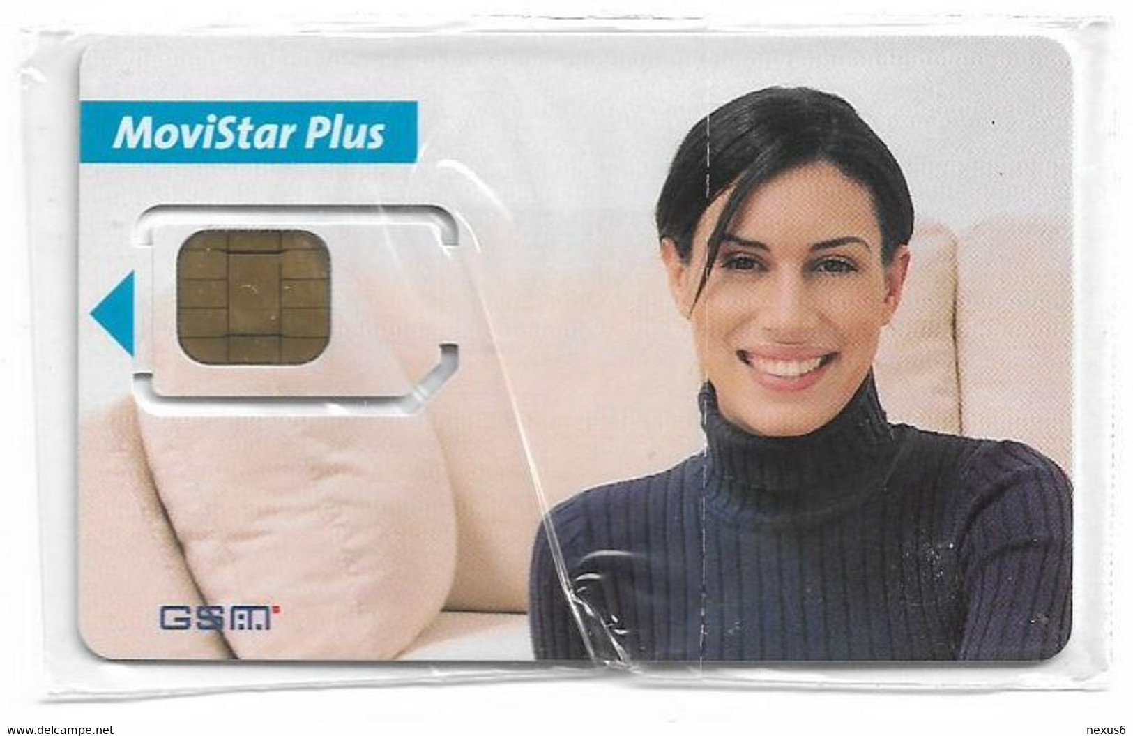 Spain - Telefonica Movistar - Movistar Plus, Mujer Sonriente #3, GSM SIM2 Mini, NSB - Telefonica