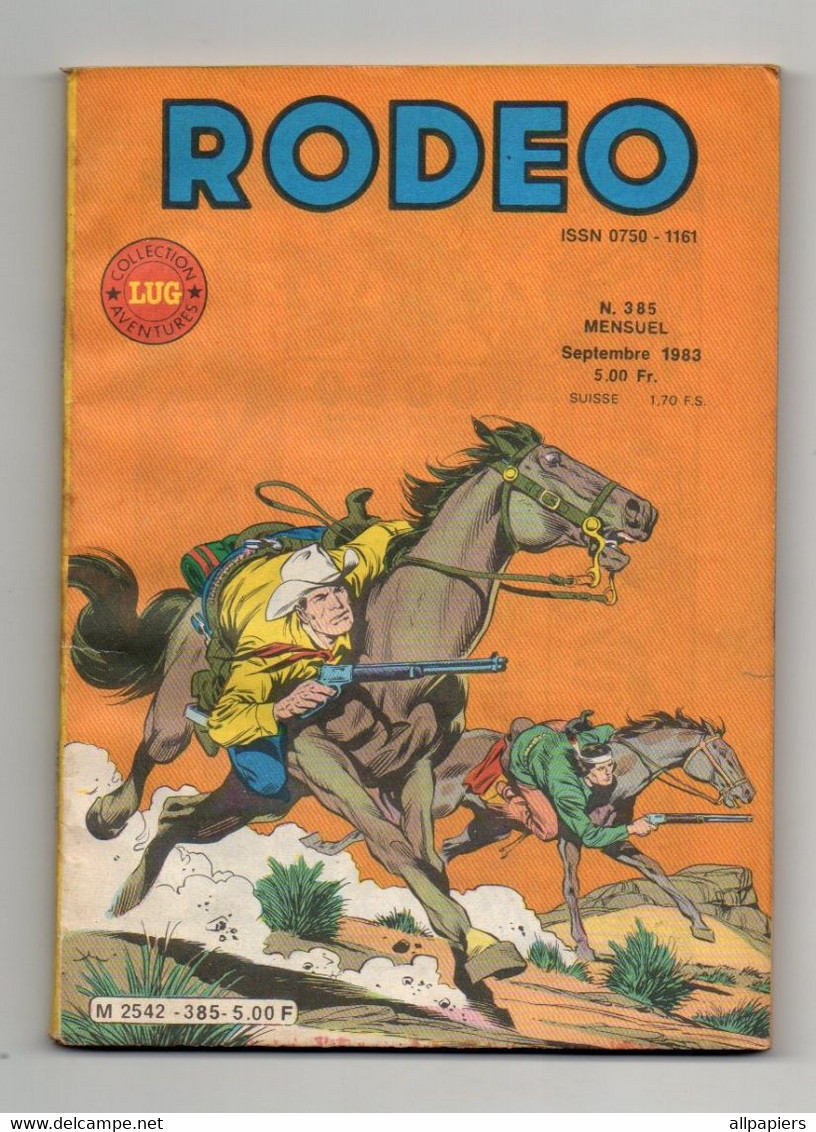 Rodéo N°385 Tex - Youri Thunderbolt - Le Football - Le Roi De La Forêt...1983 - Rodeo