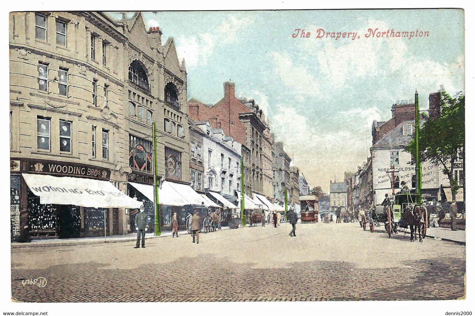 NORTHHAMPTON - The Drapery - Coloured Card - Northamptonshire