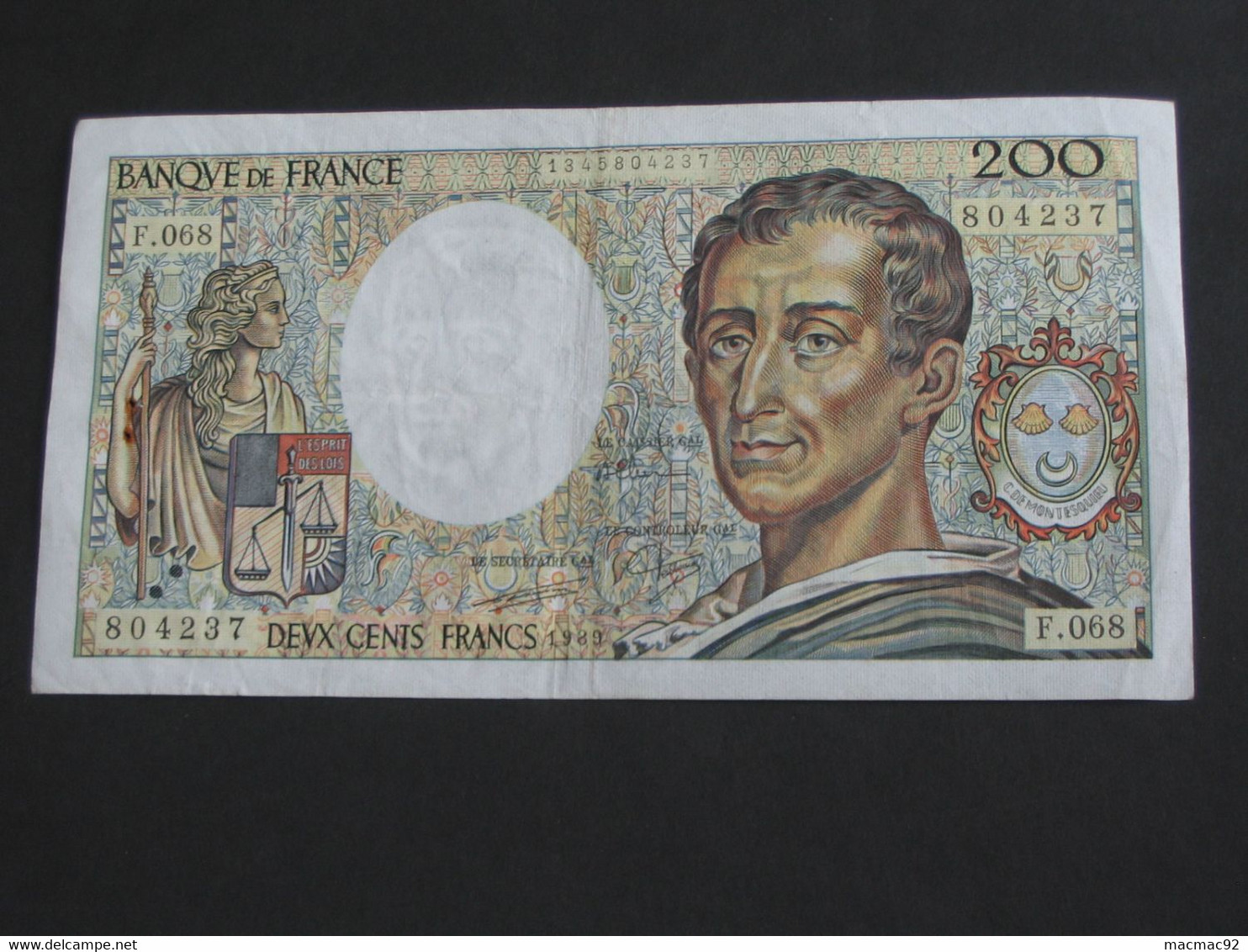 200 Francs MONTESQUIEU 1989  **** EN ACHAT IMMEDIAT **** - 200 F 1981-1994 ''Montesquieu''