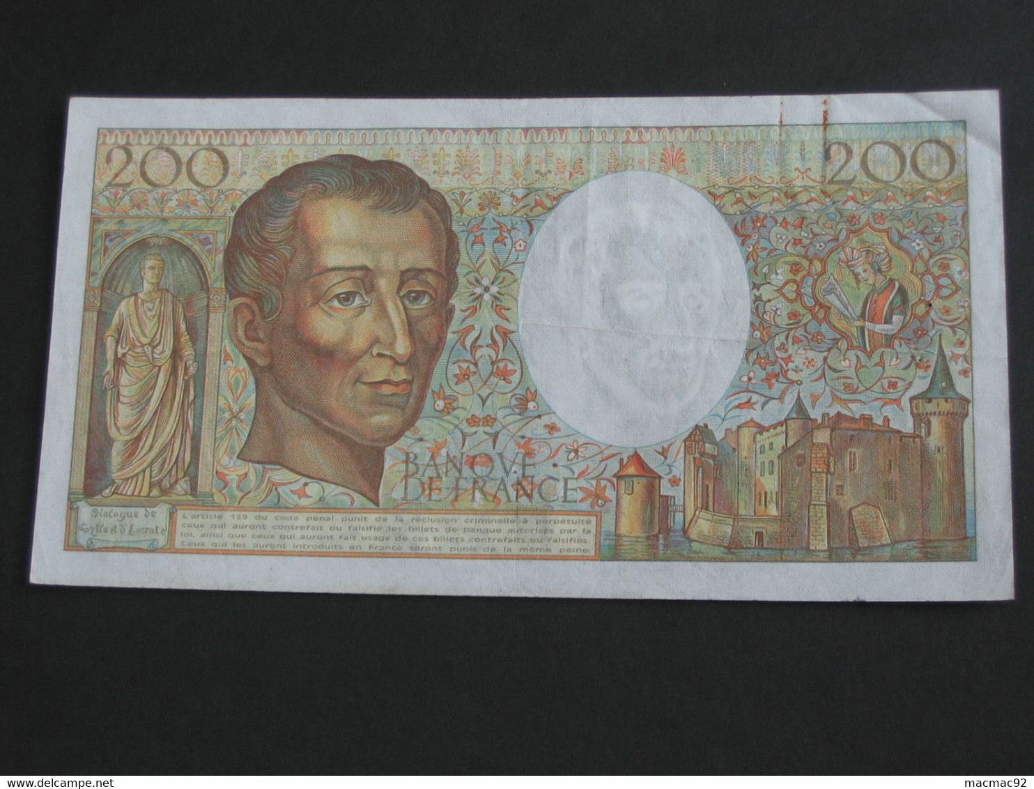 200 Francs MONTESQUIEU 1989  **** EN ACHAT IMMEDIAT **** - 200 F 1981-1994 ''Montesquieu''