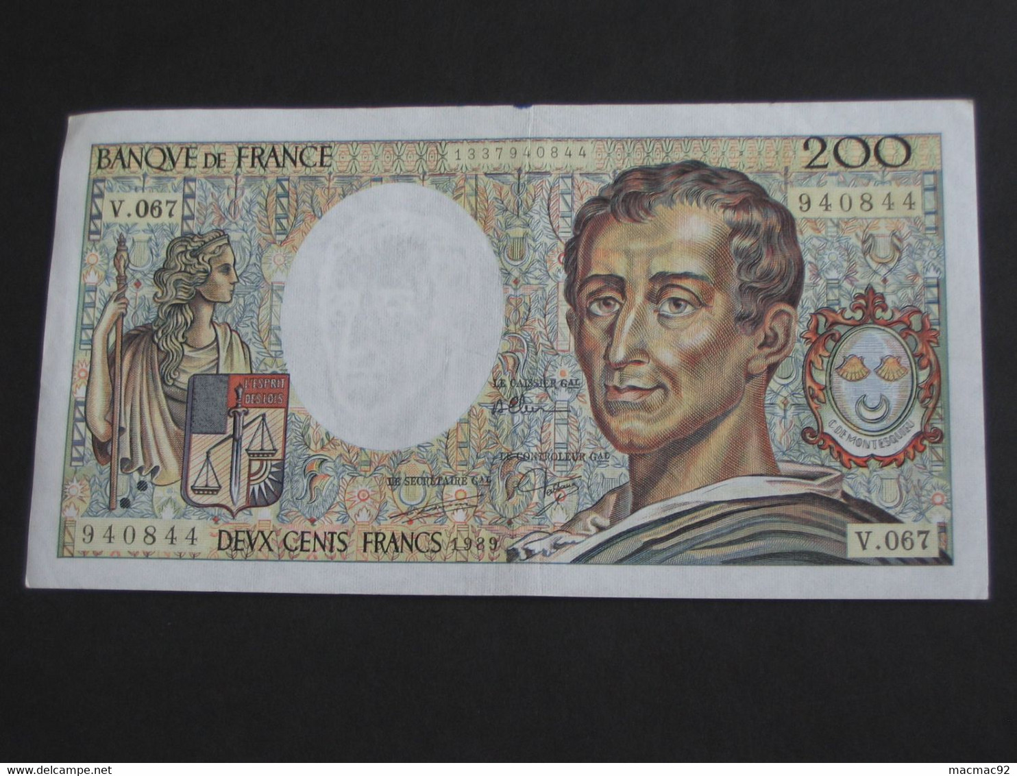 200 Francs MONTESQUIEU 1989  **** EN ACHAT IMMEDIAT **** - 200 F 1981-1994 ''Montesquieu''